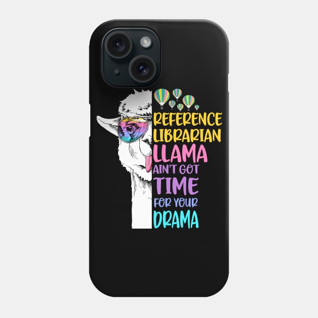 Reference Librarian Llama Phone Case by Li