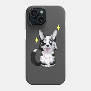 Blue Cardigan corgi Phone Case