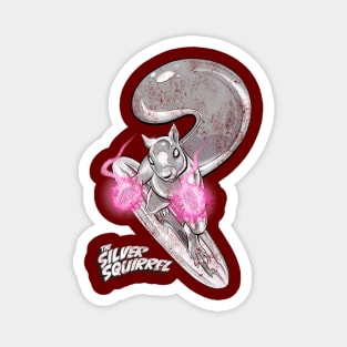 The SIlver Squirrel - distressed Magnet