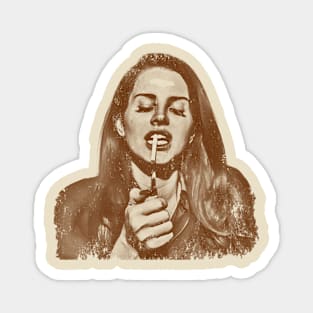 Lana Del Rey - (Smoke) Vintage Art Magnet