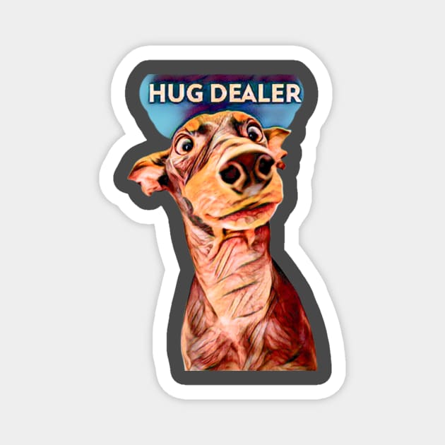 Hug Dealer (doberman) Magnet by PersianFMts