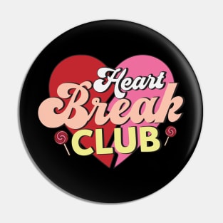 Heartbreak Club Love Sucks Anti Love Anti Valentines Day Pin