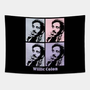 Willie Colon Smoke Pop Art Tapestry