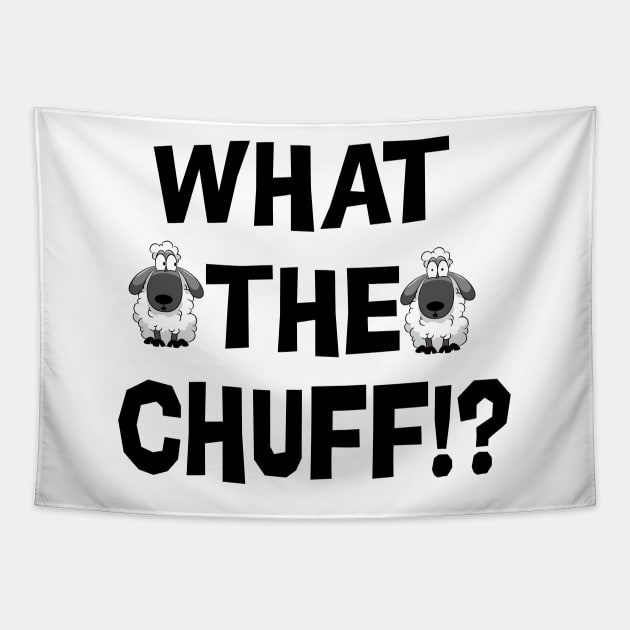 What The Chuff Sheep! Tapestry by FunkyStyles