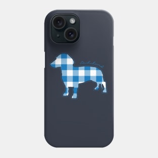 Plaid Dachshund Phone Case