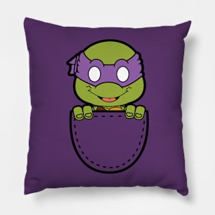 donatello in the pocket Pillow