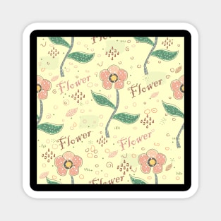 Floral Pattern Magnet