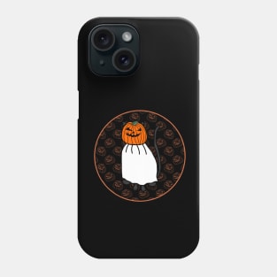 Halloween Horror Cat Dark Round Phone Case