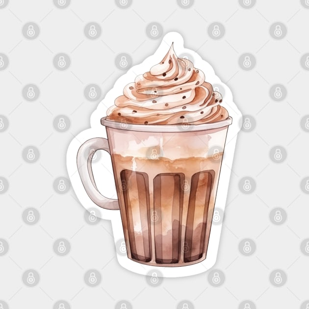 Frappucino Coffee Art Magnet by Pastel Craft