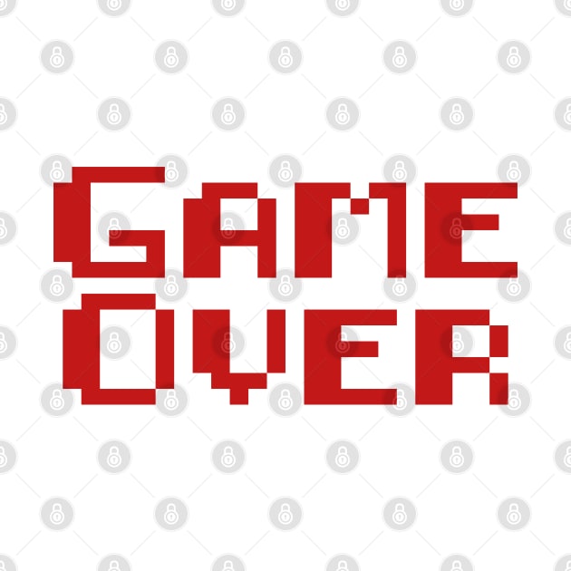 Gamer Apparel Game Over by GreenGuyTeesStore