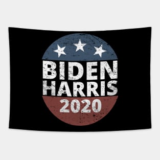 Biden Harris 2020 Vintage Button Distressed Design Tapestry