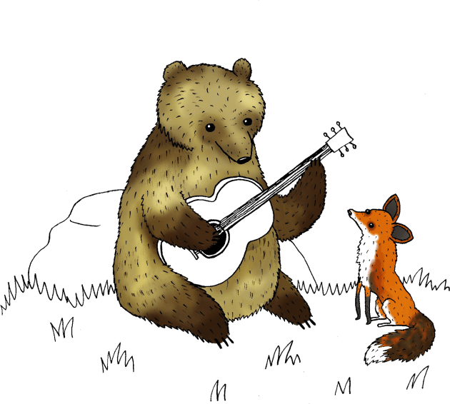 Bear & Fox Kids T-Shirt by Sophie Corrigan