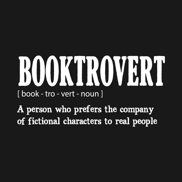 Funny Booktrovert Definition Book Lovers Librarian Bookish by ChrifBouglas