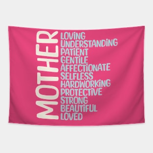 MOTHER Meaning Shirt I Love Mom Mothers Day Tapestry