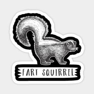 Fart Squirrel Funny Skunk Magnet