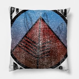 Pyramid Mines Grunge effect Pillow