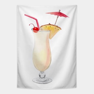 Pina colada cocktail Tapestry