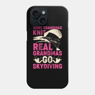 Parachuting Skydiving Grandma Gift Phone Case