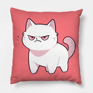 Angry Cat Morning Mood - Cat Lover Pillow