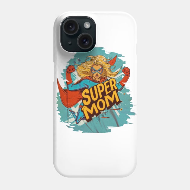 Super Mom: Surrealistic Mother's Day Expression Phone Case by Creative Art Universe