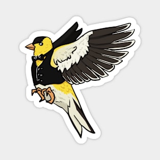 Spiffy Goldfinch Magnet