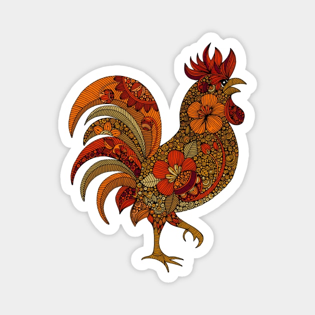 Year of the Rooster Magnet by Valentina Harper