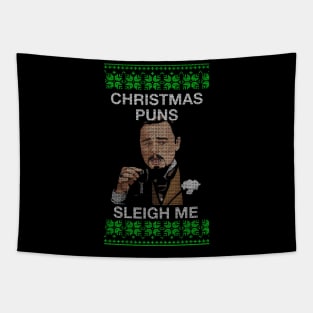 Christmas Puns Tapestry