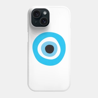 Evil Eye Symbol Light Blue Cyan Phone Case