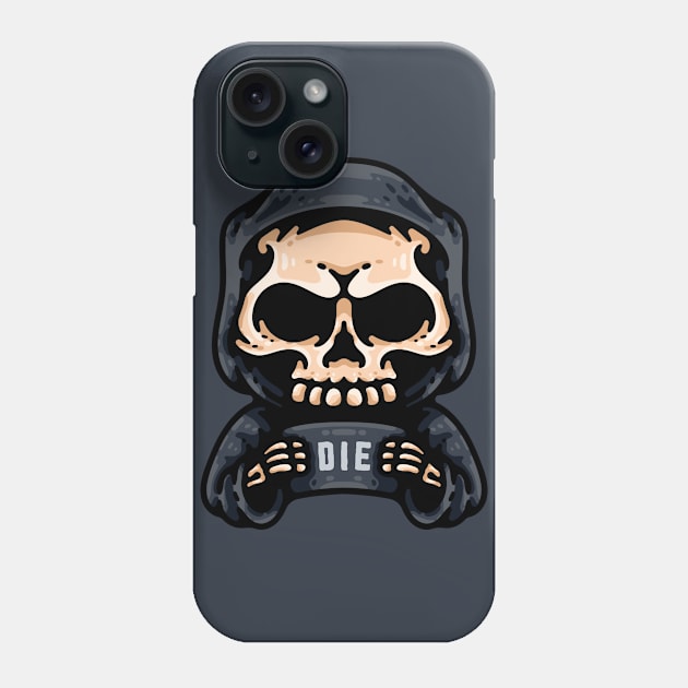 Grim Reaper Holding Sign Phone Case by andhiika