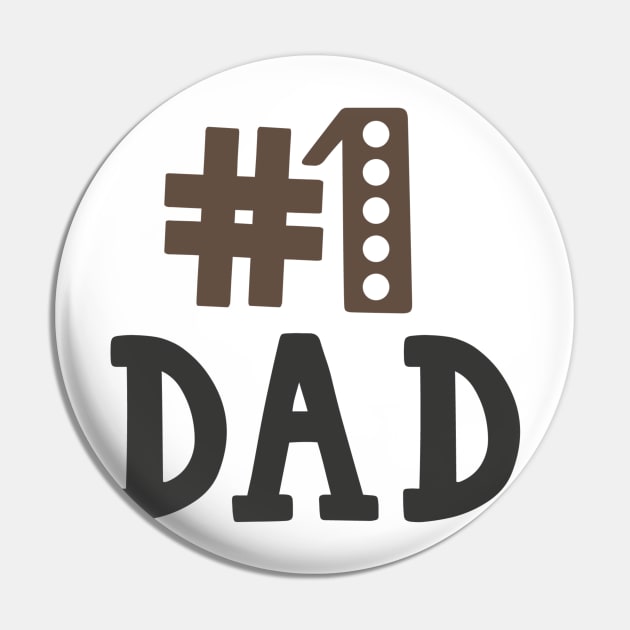 Number One dad Pin by marktwain7