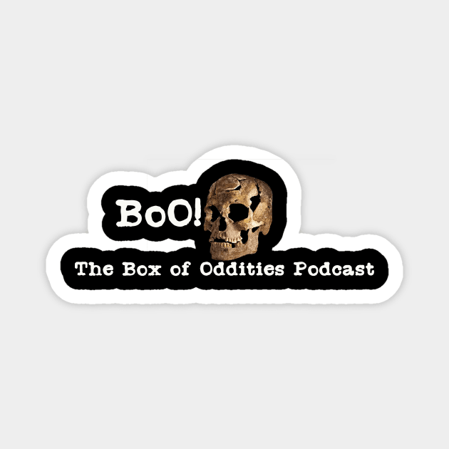 Skull BoO! Magnet by The Box Of Oddities