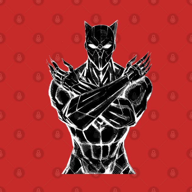 the black panther tchalla by jorge_lebeau