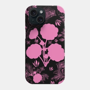 Cinquefoil Flowers in pink Phone Case