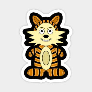 Cute Calvin and Hobbes Doll Magnet