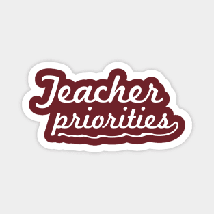 Teacher priorities Magnet