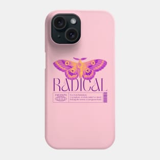 Beautiful Moth Radical Rebel Phone Case