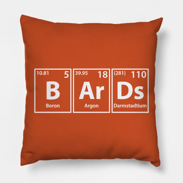 Bards (B-Ar-Ds) Periodic Elements Spelling Pillow by cerebrands