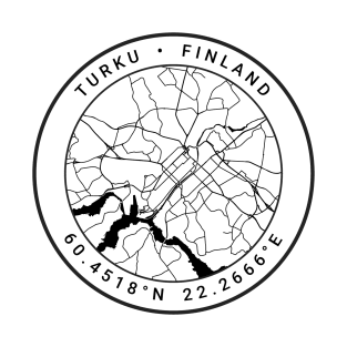 Turku Map T-Shirt