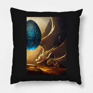 Blue Dragon Egg Pillow