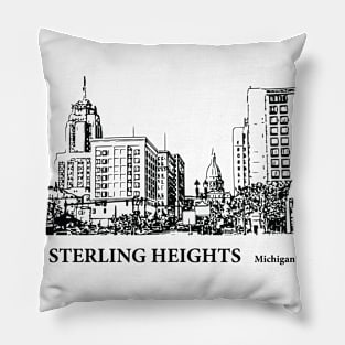 Sterling Heights Michigan Pillow