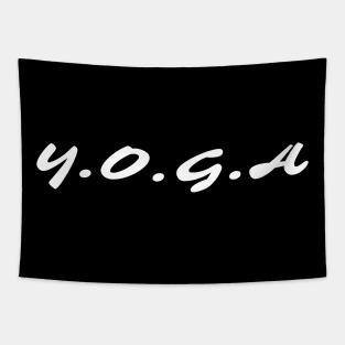 Y.O.G.A yoga design Tapestry