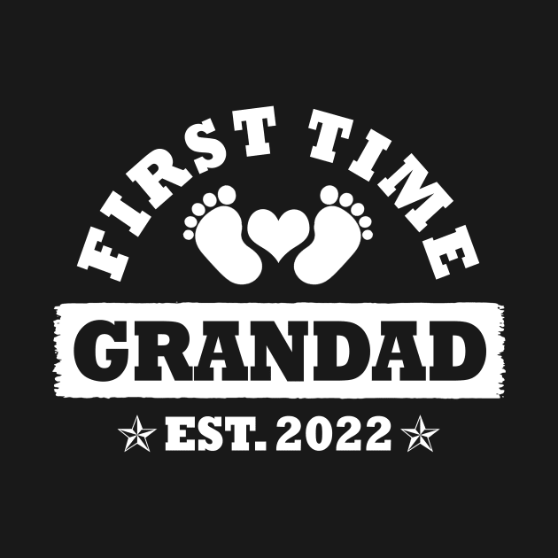 First Time Grandad Est 2022 Funny Father's Day Gift by Penda