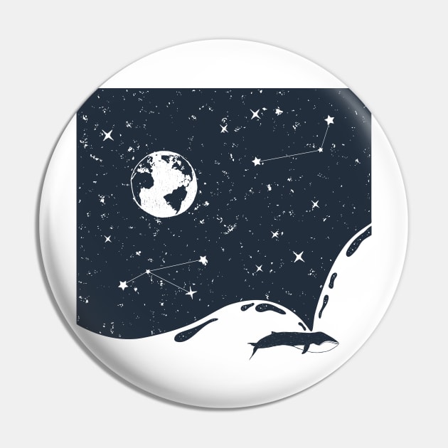 The night sky is the ocean Pin by peggieprints