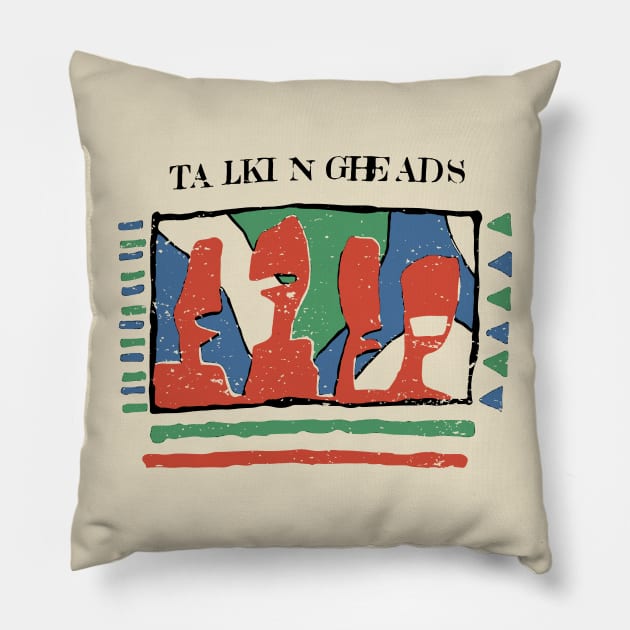 talking heads retro Pillow by fellfreestuffstudio