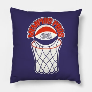 Defunct Memphis Pros Basketball Pillow