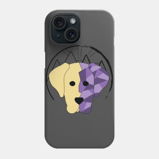 Geometric Yellow Lab Phone Case