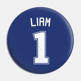 Liam Number One Athletic Sports Jersey Pin