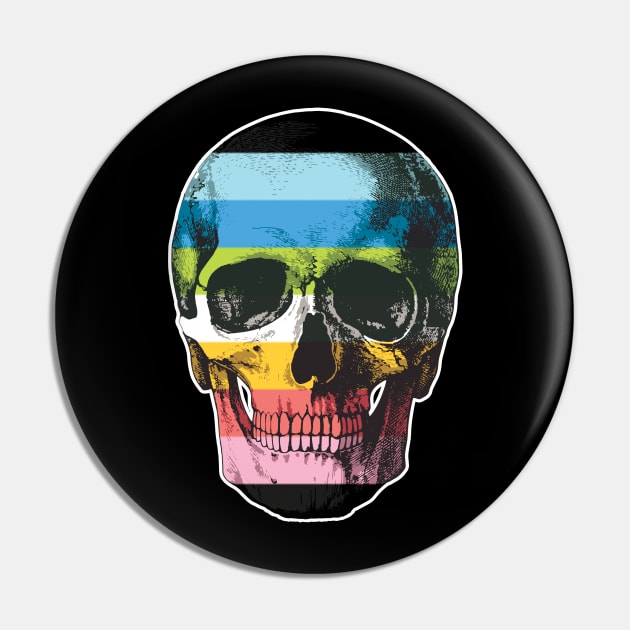 Queer Skull Pin by TheGentlemanPeacock