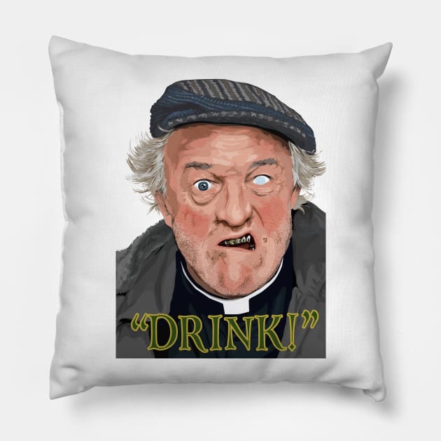 "Drink" Pillow by jomorley