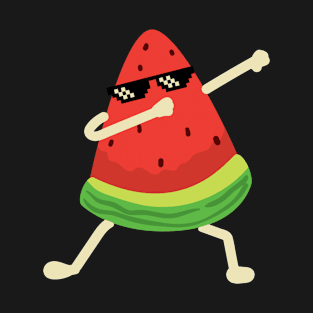 Dabbing Watermelon Melon Summer Fruit lover Gift T-Shirt